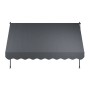 Graue Juskys Klemmmarkise Kapstadt 300x120 cm für Balkon & Terrasse.