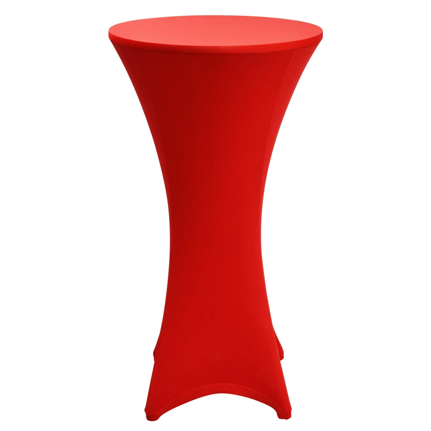 Beautissu Stretch Stehtisch Bistrotisch Husse ø80-85cm Rot