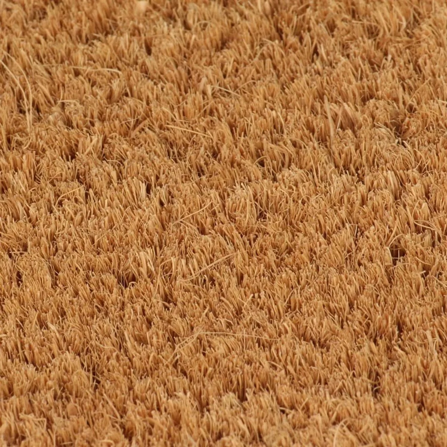 vidaXL Fußmatte Natur, 60x90 cm, aus Kokosfaser, getuftet. Detailaufnahme der Textur.