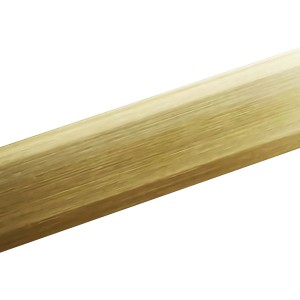 Arcansas Rundstange aus Messing, 4x4x1000 mm, goldfarben, für dekorative Zwecke.