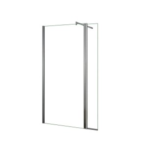 Duschparadies Walk-in Glas Flipper, 40x200cm, hochglanz verchromt, für 10mm Glas Seitenwand.