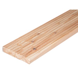 Terrassendiele aus Lärche, natur, 2,8x14,5x300 cm. Holz für Terrassenbau.