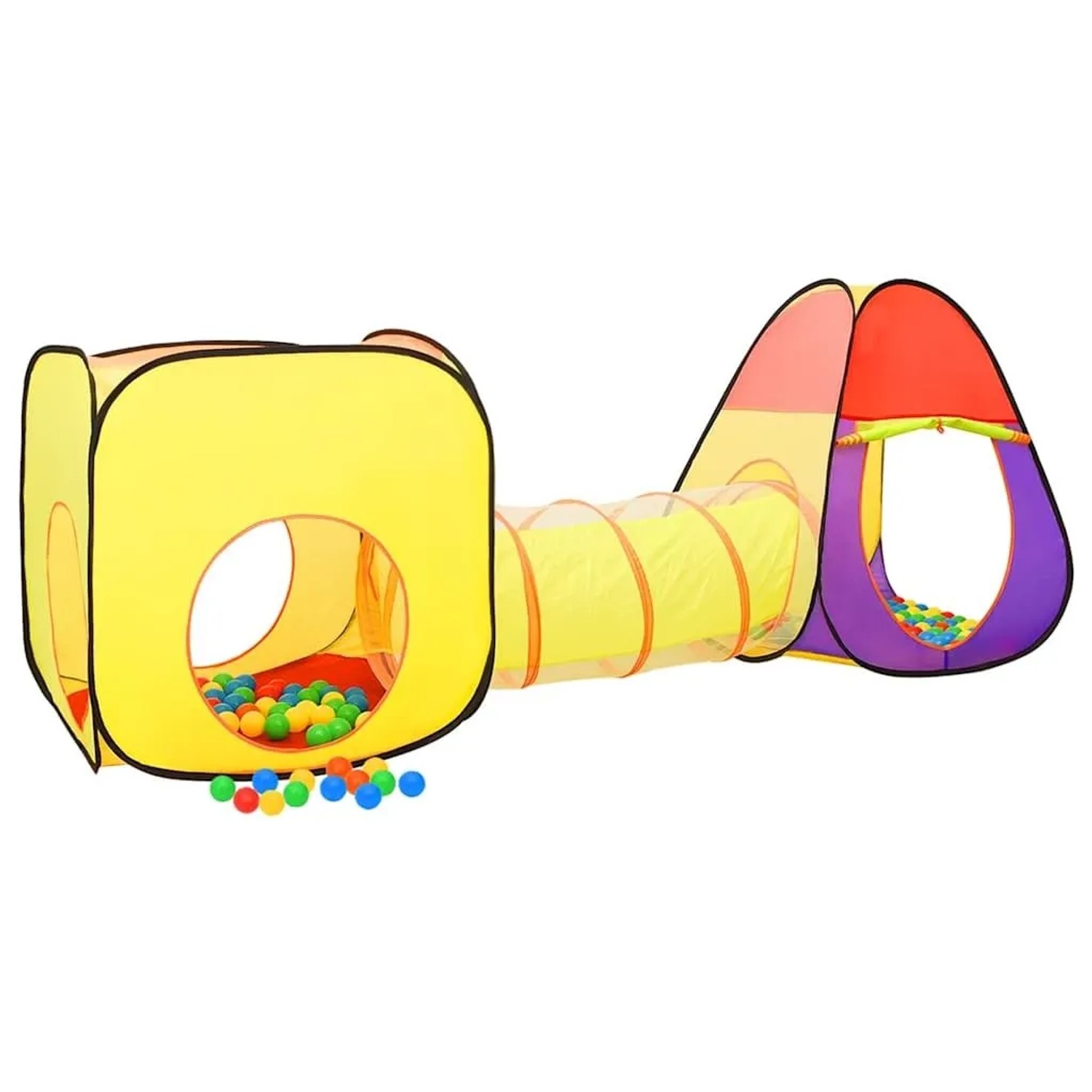 vidaXL Spielzelt mit 250 Bällen Mehrfarbig 255x80x100 cm 3107727