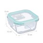 Relaxdays Glasbehälter mit Deckel Glas Transparent Luftdicht 6 x 320 ml_4