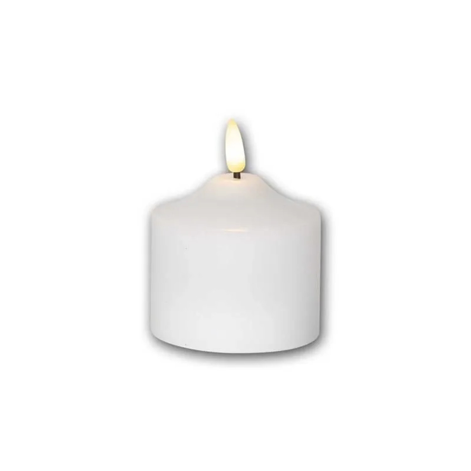 Star Trading LED Stumpenkerze 3D-FLAMME 75x95cm Timer Warmweiß