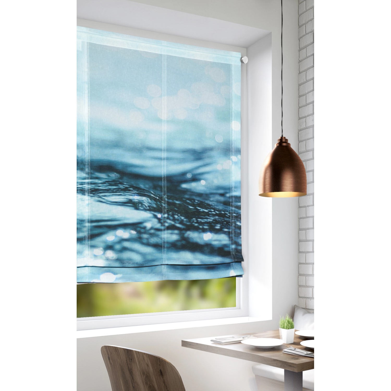 Neusser Collection Kliprollo Wasser Blau 120 cm x 80 cm