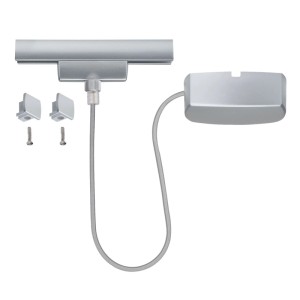 Paulmann URail Zigbee 3.0 Einspeisung, mattes Chrom, mit 1m Kabel für LED-Schienensysteme und Smart Home.