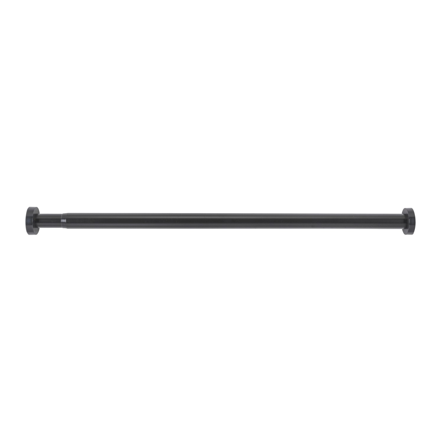 Schwarze Schöner Wohnen Teleskop-Duschvorhangstange Obleon, ausziehbar von 70-115 cm.