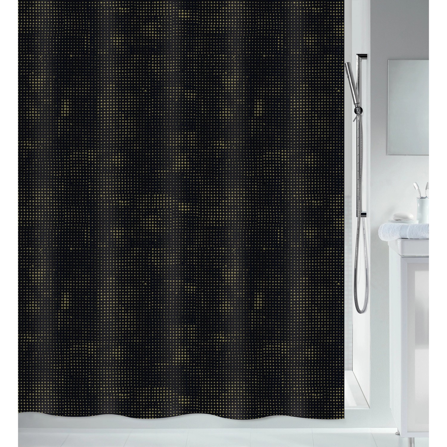 Spirella Duschvorhang Georges 120 cm x 200 cm Gold günstig online kaufen