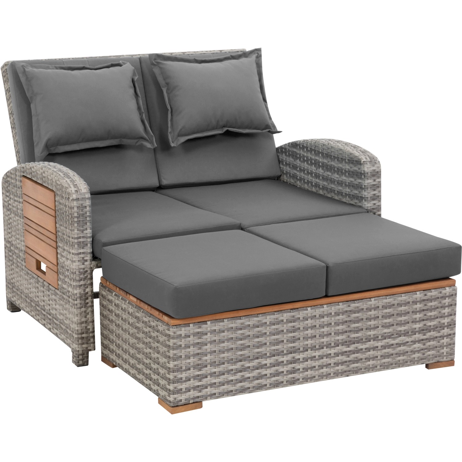 Greemotion Gartensofa Bahia Style 2-tlg.Grau FSC® günstig online kaufen