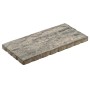 Diephaus Terrassenplatte Lynn, weiß-schwarz, 48x24x3 cm. Gehwegplatte mit gewellter Struktur.
