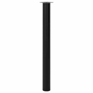 Schwarzer, höhenverstellbarer vidaXL Teleskopfuß (710-1100mm) für Tische, Arbeitsplatten.