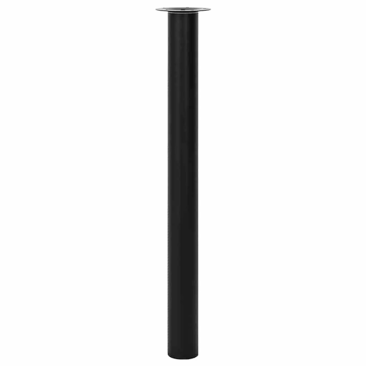 Schwarzer, höhenverstellbarer vidaXL Teleskopfuß (710-1100mm) für Tische, Arbeitsplatten.