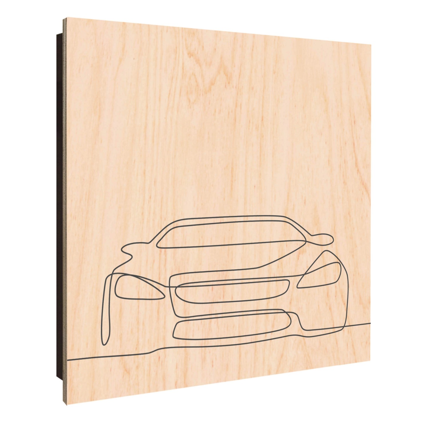 Banjado Schlüsselkasten Holz 30x30cm Schwarz Scharnier Rechts 50 Haken Desi günstig online kaufen