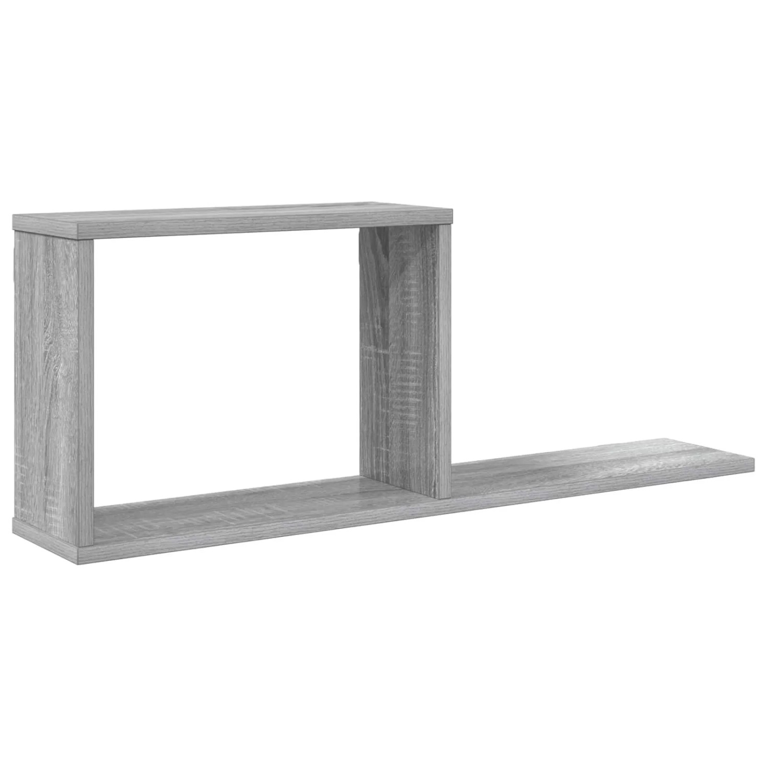 vidaXL Schweberegale Sonoma-Grau 80 x 15 x 30 cm Holzwerkstoff 8012326