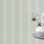 Rasch Vliestapete Tapetenwechsel II 652123 mit Streifen in Mint und Weiß.