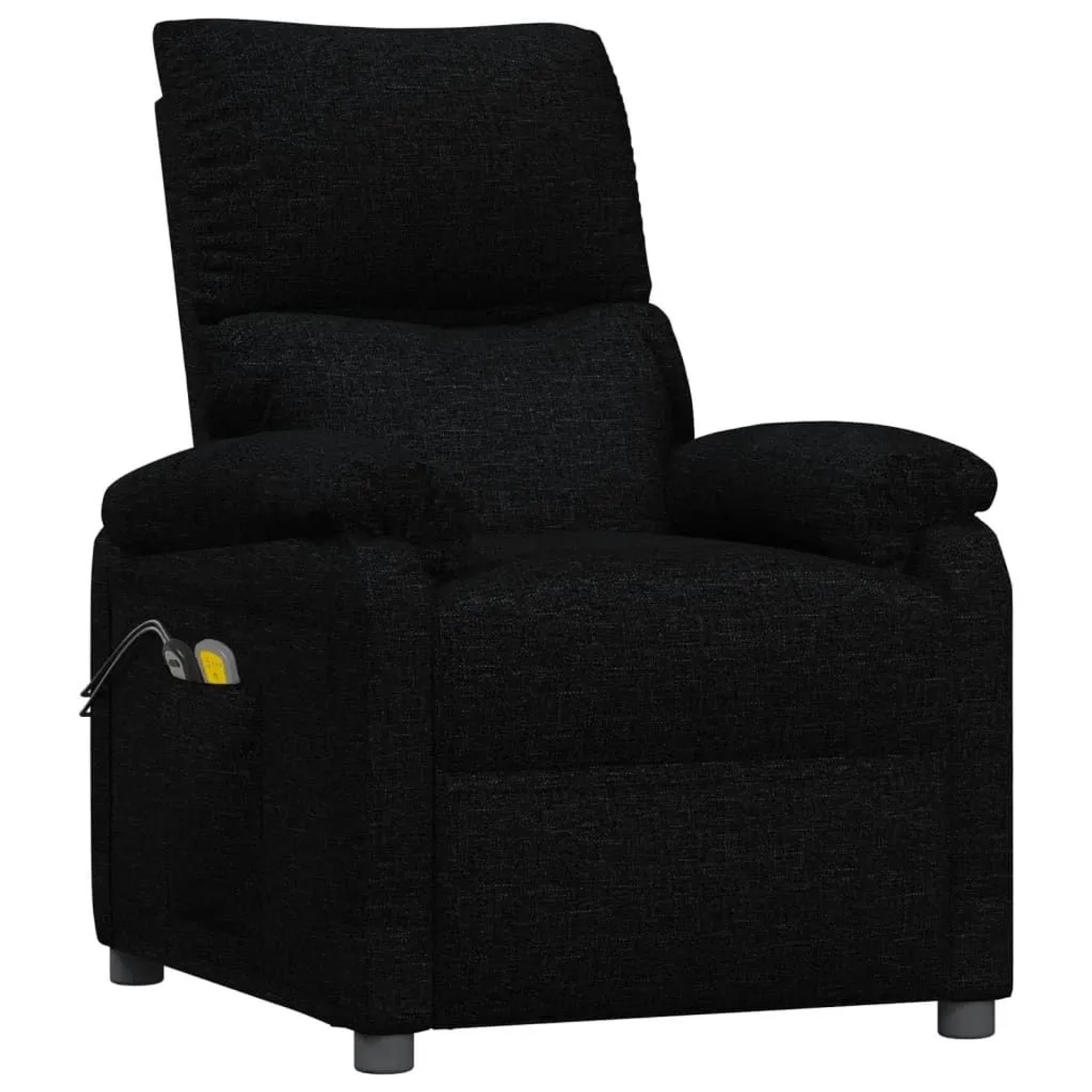 vidaXL Massagesessel Elektrisch Schwarz Stoff 3098433