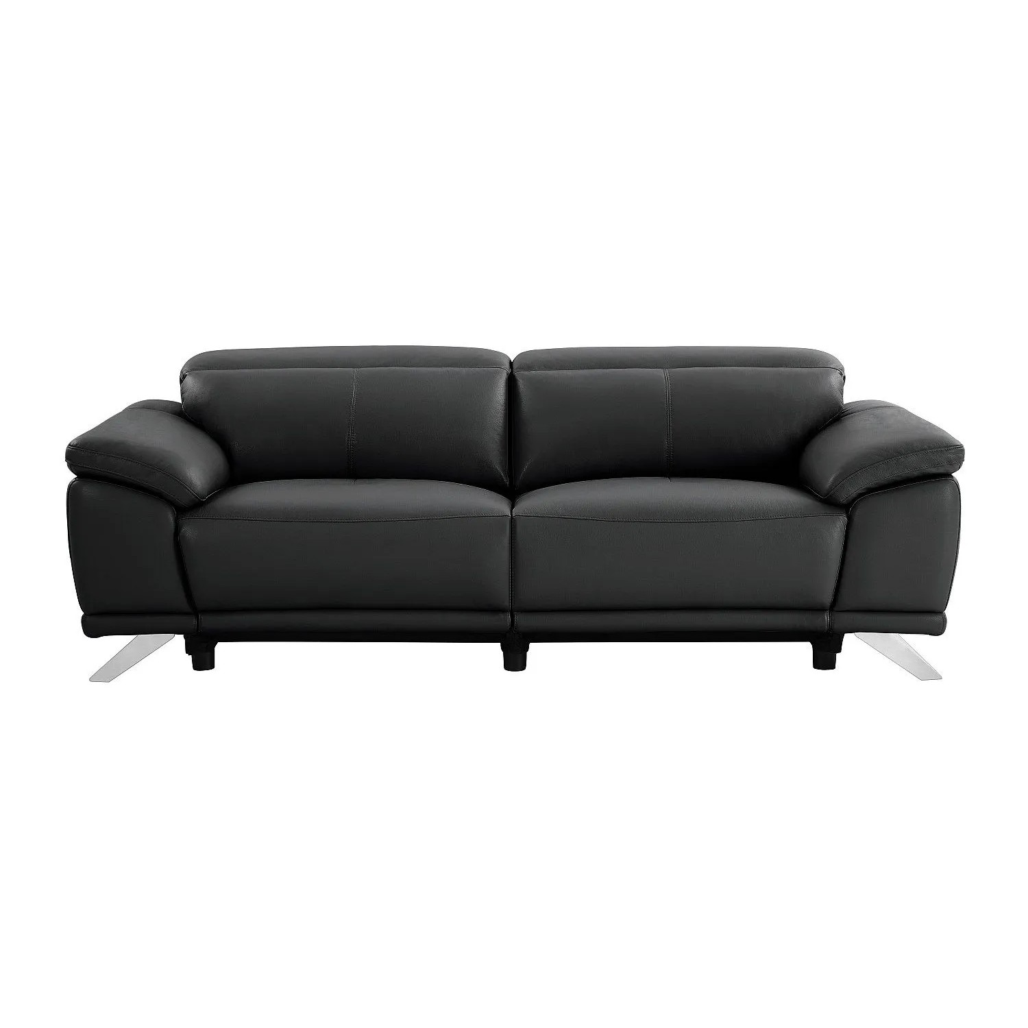 Vente-unique Relaxsofa Azidee Schwarz 220 cm