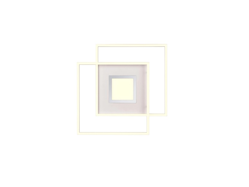 Trio LED-Deckenleuchte Via 1-flammig Weiß Matt 50 cm x 50 cm kaufen bei OBI