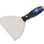 LUX Spachtel Rostfrei 2K-Softgriff, 150mm, mit Bit am Griffende für komfortables Arbeiten.