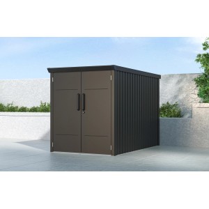 Westmann Metall-Fahrradgarage Velos 2 Schwarz 133 cm x 222 cm x 151 cm