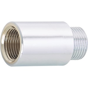 Verchromte Hahnverlängerung aus Messing, 25 mm, für Gewindefittings.