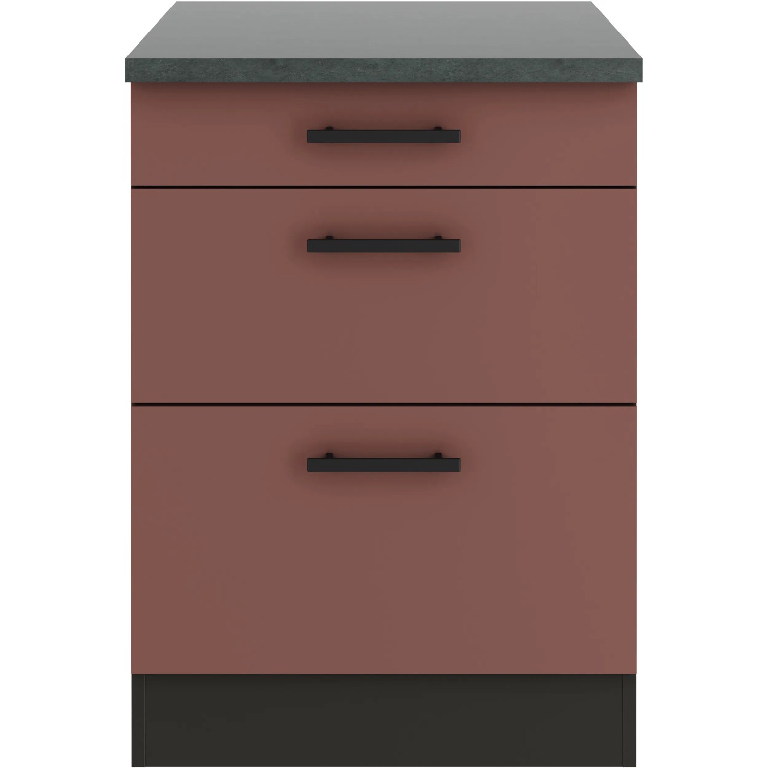 OPTIFIT Nizza407 Küchen-Unterschrank 60 cm Rostrot