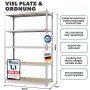 KARAT Schwerlastregal Lakota 2er Set Traglast bis 875 kg Verzinkt 180 x 90 x 40 cm_7