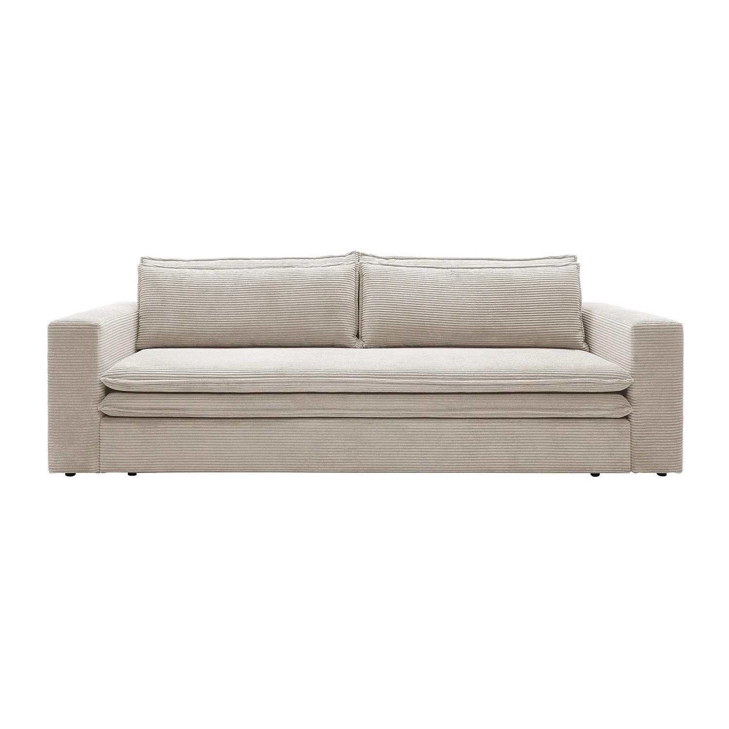 Vente-unique Schlafsofa Tilia Cremefarben 244 cm