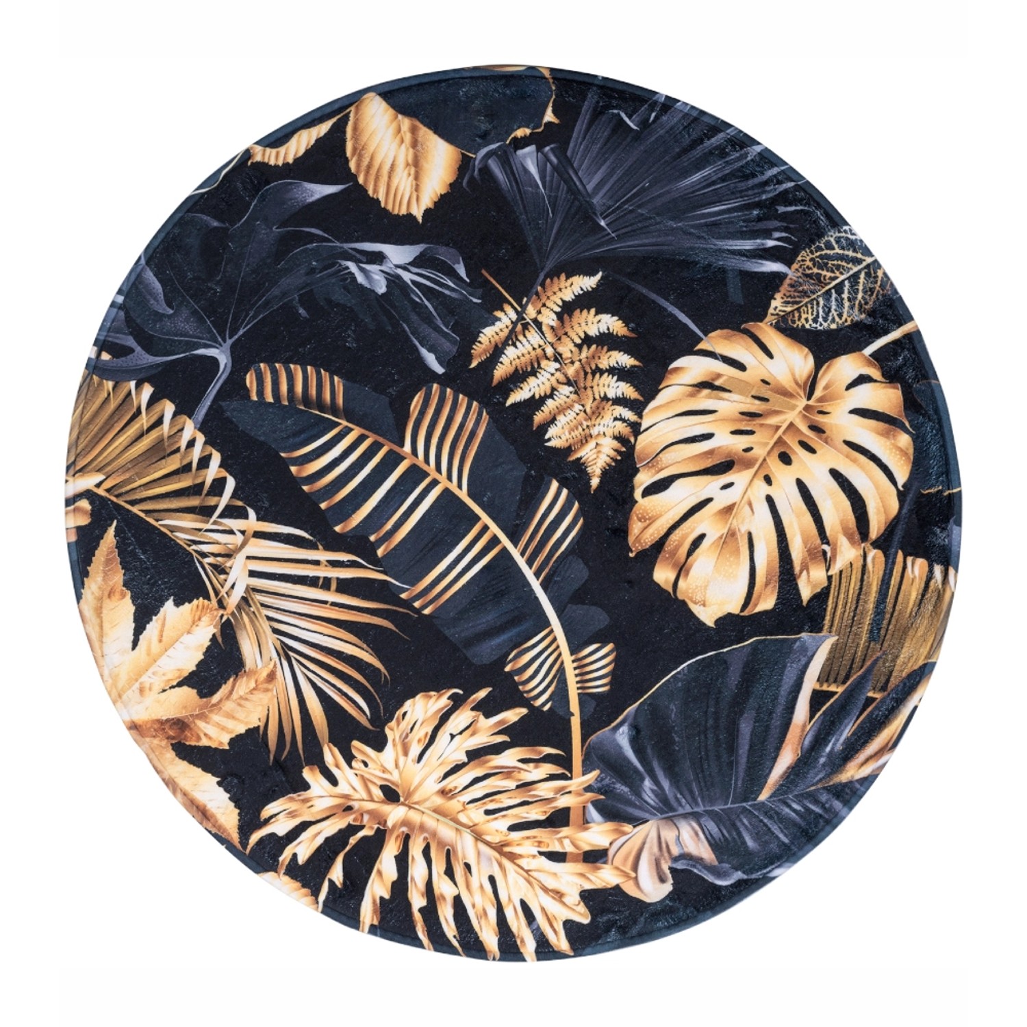 SANILO Badteppich rund Golden Leaves 80 cm günstig online kaufen