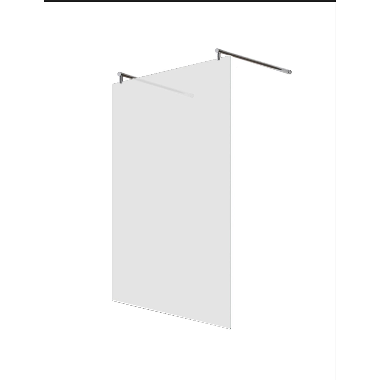 Thumbnail - Glaszentrum Hagen 108x200cm Freistehende Dusche 2x R-Halter Satin