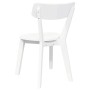 vidaXL Esszimmerstühle 2 Stk Weiß Massivholz Gummibaum 4102433_7