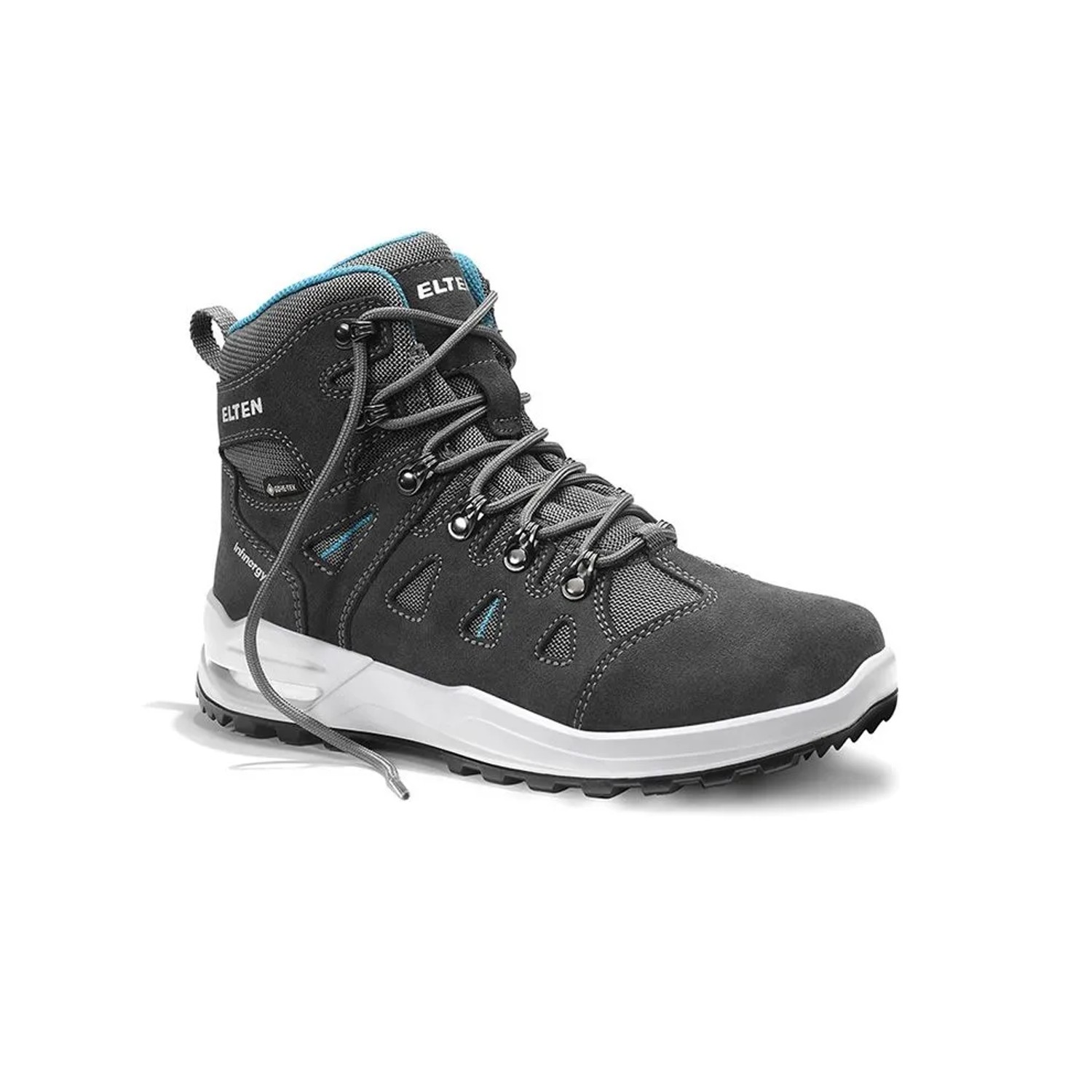 ELTEN Berufsstiefel ENYA XXF GTX GREY TURQUOISE Mid ESD O2 WR Größe 42