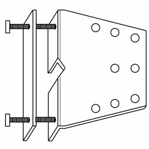 Pyramis Stabilisierungsplatte für schwere Armaturen aus Edelstahl, Zubehör für mehr Stabilität.