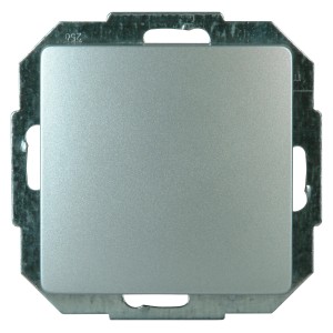Kopp Kreuzschalter Paris Silber, Schalter für Unterputzmontage.