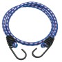 Blau-weiß-roter Gummiexpander mit Metallhaken, 100 cm lang, für Reise & Transport.