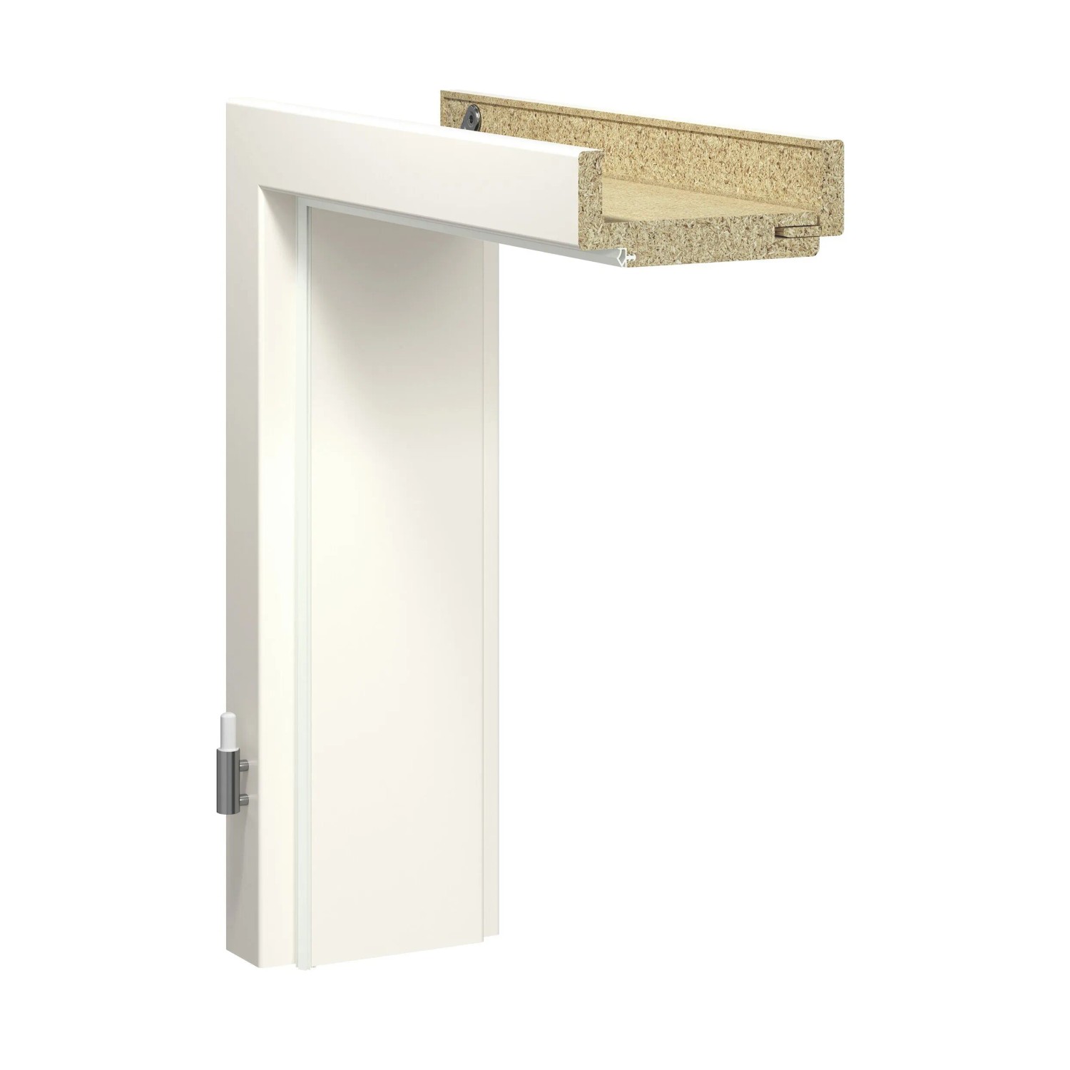 Türzarge Weiß,ackiert ähnl. RAL 9010 61,0 cm x 198,5 cm x 20,5 cm Re