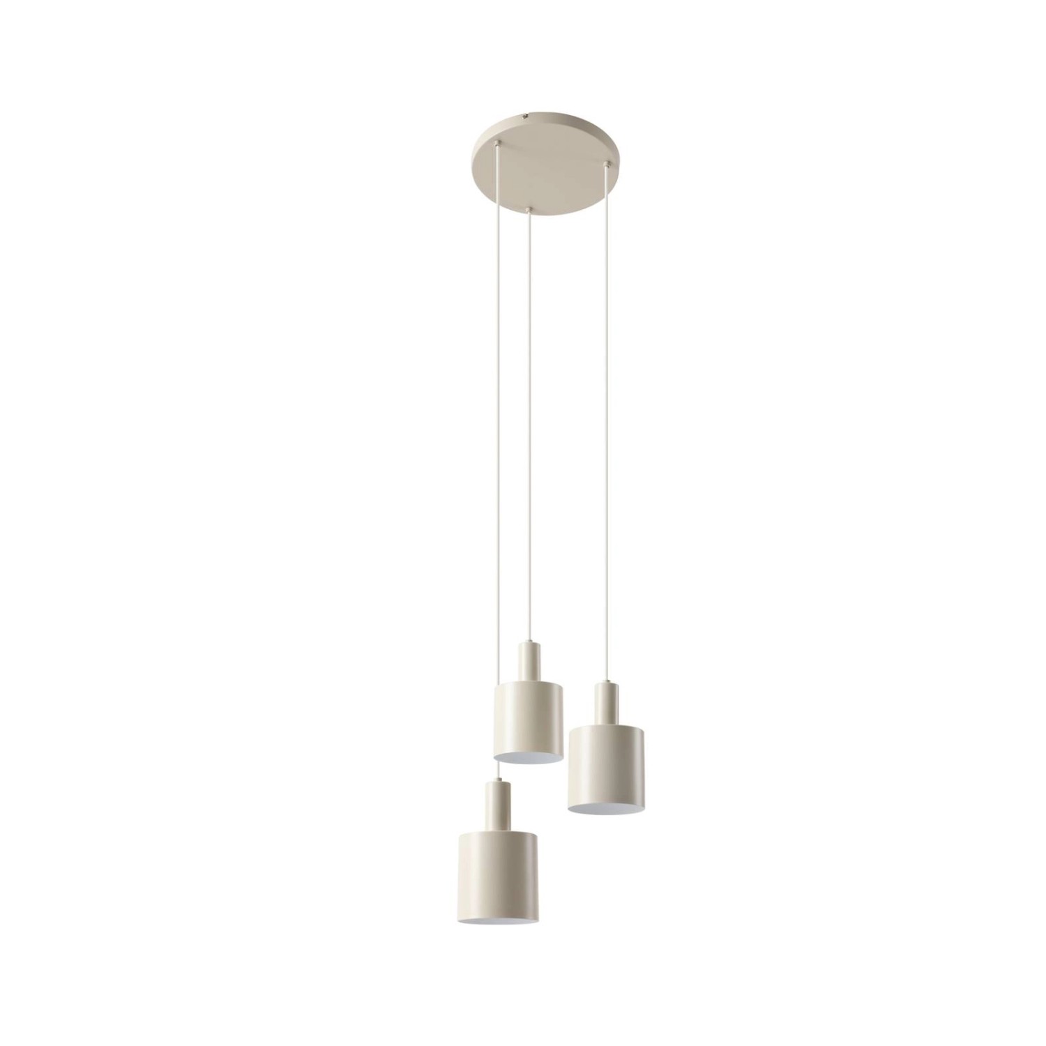 Lindby Pendelleuchte Ovelia 10019910 Modern in Creme aus Metall 3-flammig E günstig online kaufen