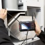 Testboy TV 280 Endoskopie-Kamera bei der Inspektion eines Lüftungssystems.