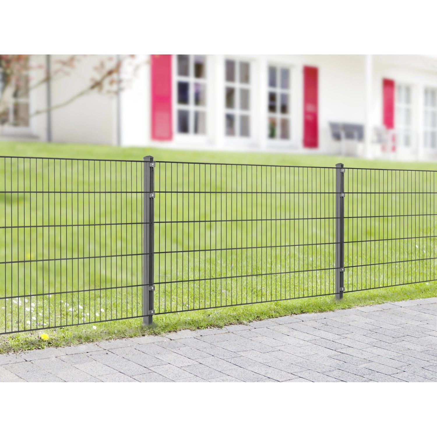 MetallzaunSet Pico Höhe 100 cm Länge 4 m Anthrazit kaufen bei OBI