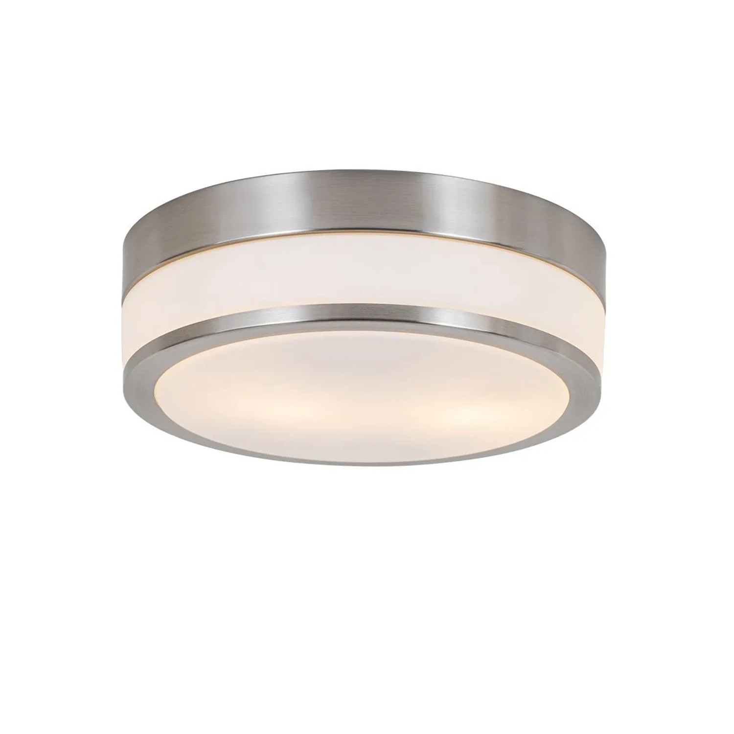 QAZQA Moderne Deckenleuchte Stahl 28 cm IP44 Flavi