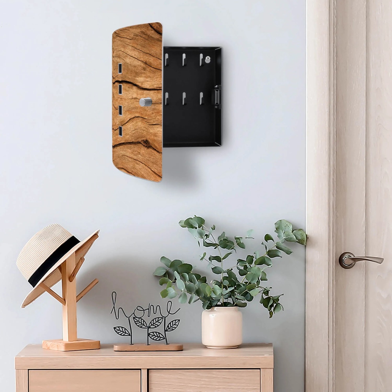 Banjado Design Schlüsselkasten Edelstahl Für 10 Schlüssel