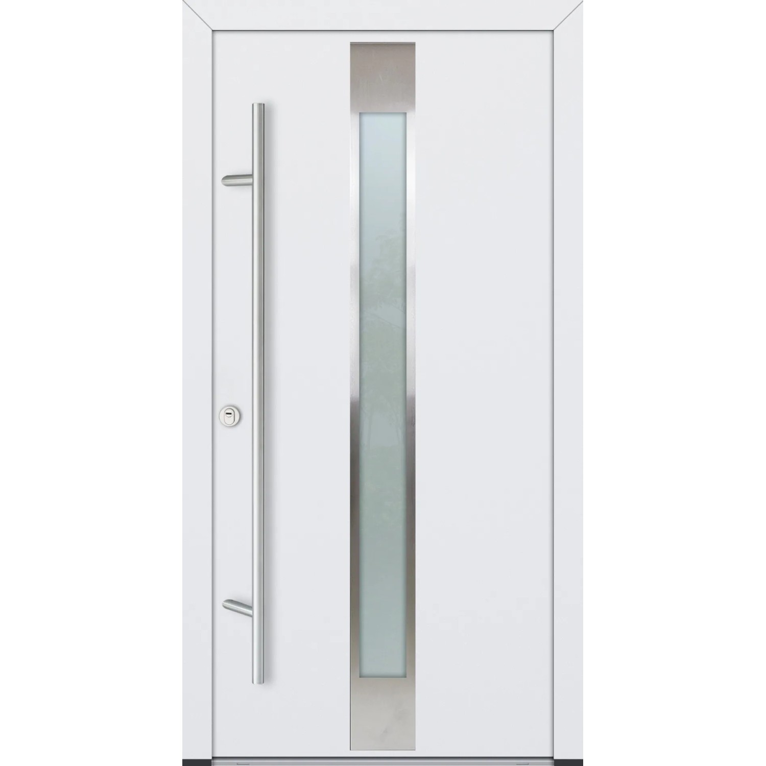 FM Türen AS68 Modell 05 1000 x 2100 Weiß Links Innen Beschläge Set 01