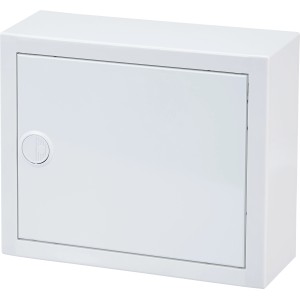 Striebel & John Kleinverteiler, 12 TE, Aufputz, weiß, 24,5x29,5x11 cm, für Elektroinstallation.