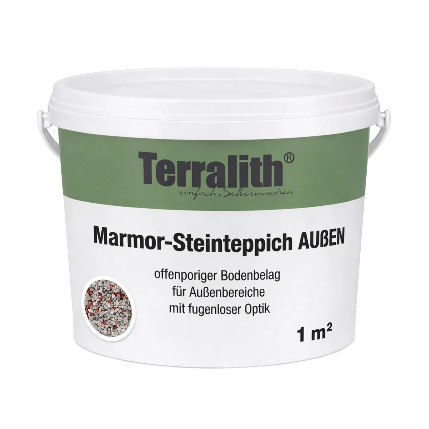 Terralith Edelsteinteppich Jaspis Nebula 1 m² Außen