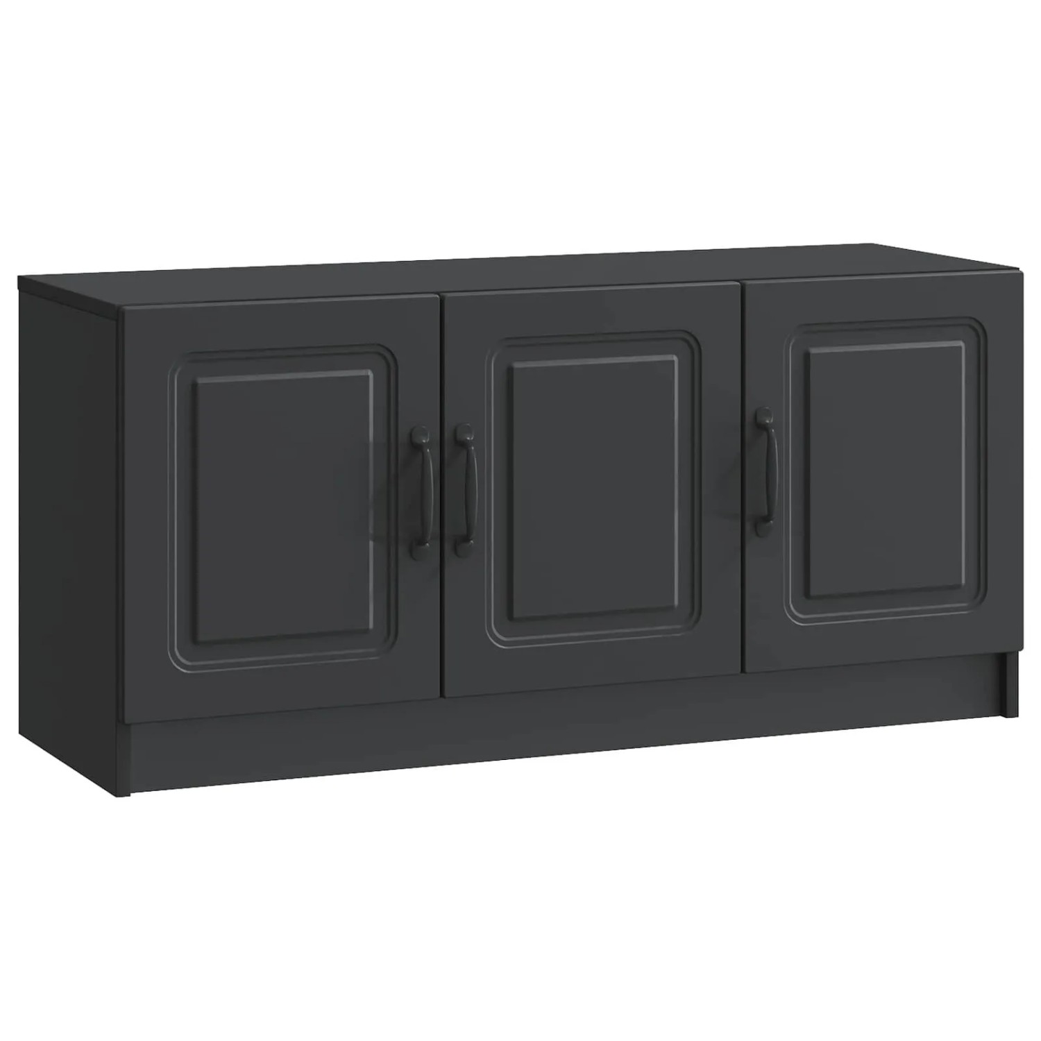 vidaXL TV-Schränk Schwarz 99 x 34,5 x 47 cm Holzwerkstoff 895866