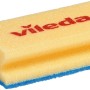 Vileda Glitzi Jumbo Sanft Reinigungsschwamm, gelb mit blauem Rand und rotem Logo.