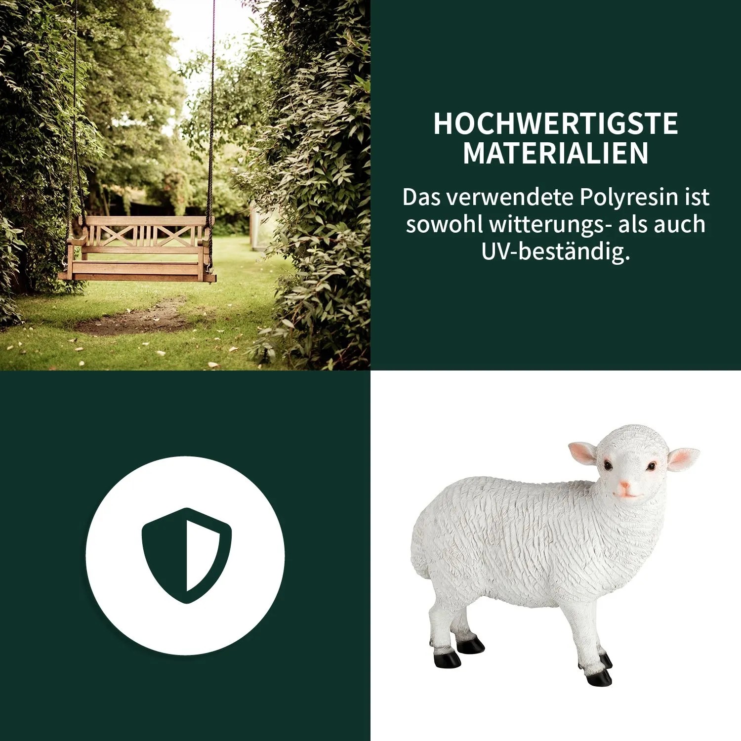 VERDOBA Dekoschafe Gartenfiguren Schaf_5