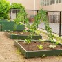 Costway Rankgitter Metall 4er Set Gartenzaun 180 x 50 cm Grün_4