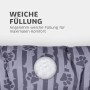 Bestlivings Hundekissen Anthrazit: Detailaufnahme der weichen Füllung für maximalen Komfort.